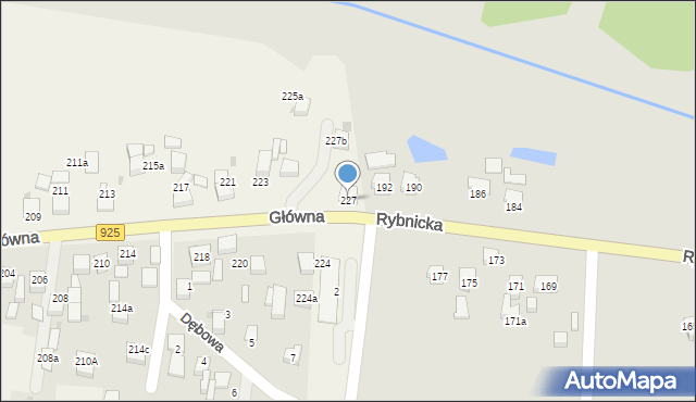 Bełk, Główna, 227, mapa Bełk