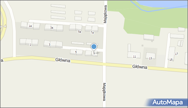 Bełk, Główna, 7, mapa Bełk