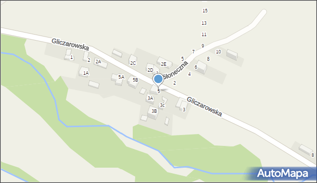 Biały Dunajec, Gliczarowska, 5, mapa Biały Dunajec