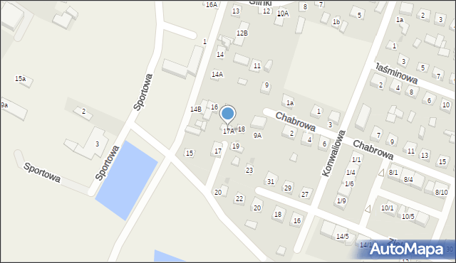 Bielsk, Glinki, 17A, mapa Bielsk
