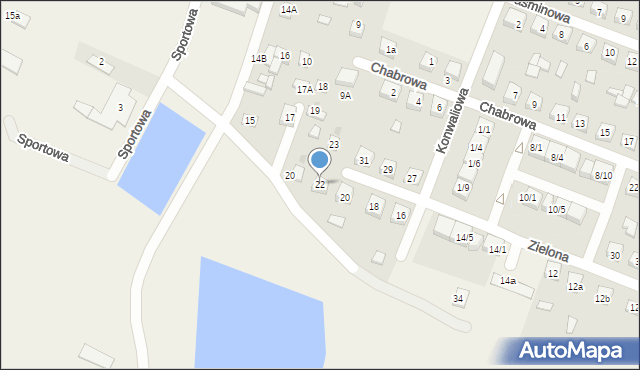 Bielsk, Glinki, 22, mapa Bielsk