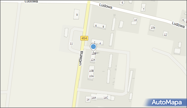 Biestrzykowice, Główna, 12B, mapa Biestrzykowice