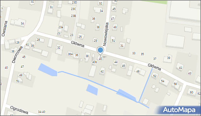 Biskupice, Główna, 40, mapa Biskupice