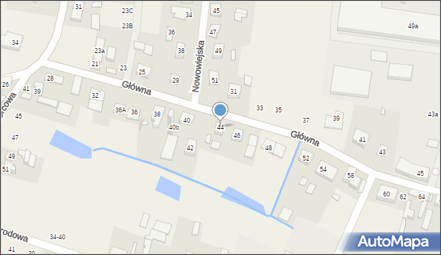 Biskupice, Główna, 44, mapa Biskupice