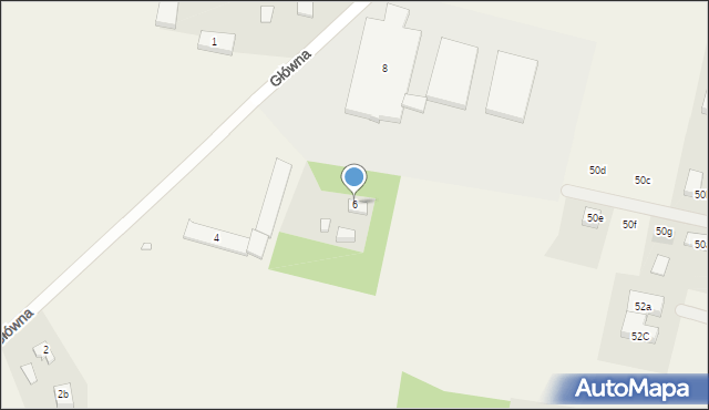 Biskupice, Główna, 6, mapa Biskupice