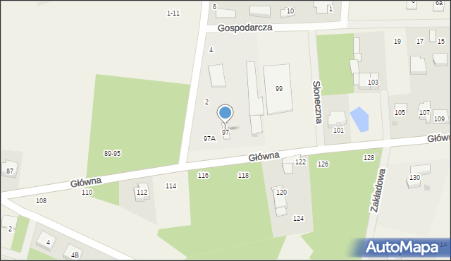 Biskupice, Główna, 97, mapa Biskupice
