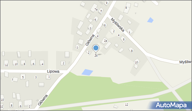 Błądzim, Główna, 2b, mapa Błądzim