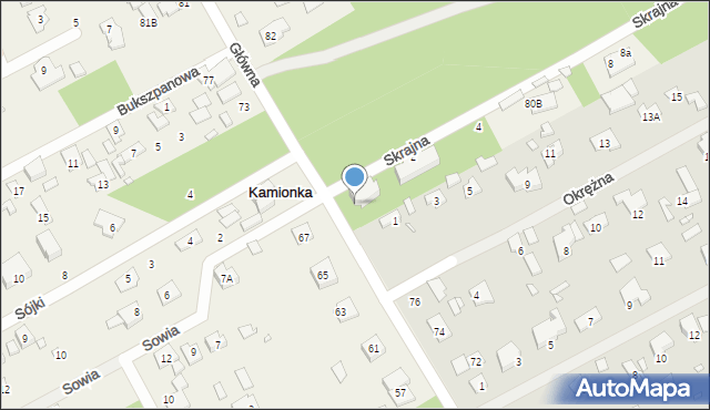 Bobrowiec, Główna, 80, mapa Bobrowiec