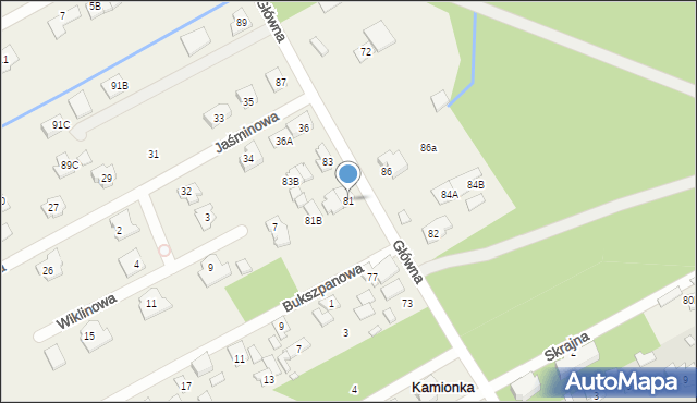 Bobrowiec, Główna, 81, mapa Bobrowiec