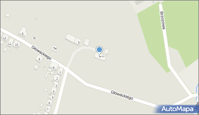 Boguszów-Gorce, Głowackiego Bartosza, 7, mapa Boguszów-Gorce