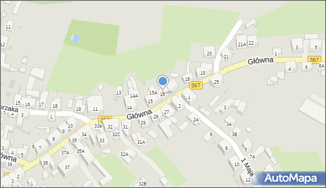 Boguszów-Gorce, Główna, 16, mapa Boguszów-Gorce