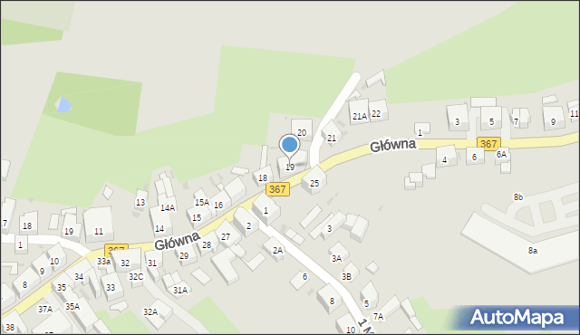 Boguszów-Gorce, Główna, 19, mapa Boguszów-Gorce