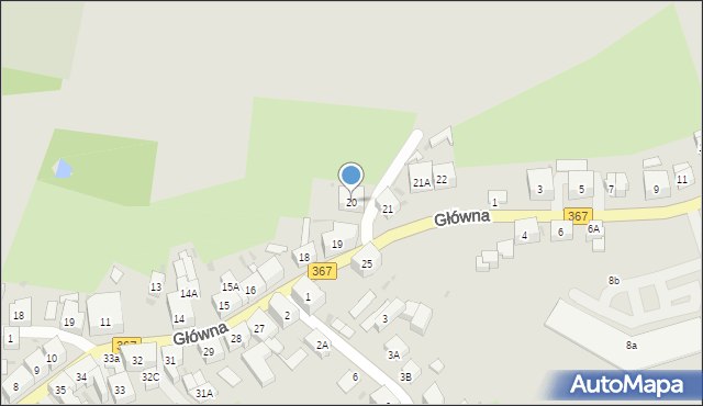 Boguszów-Gorce, Główna, 20, mapa Boguszów-Gorce