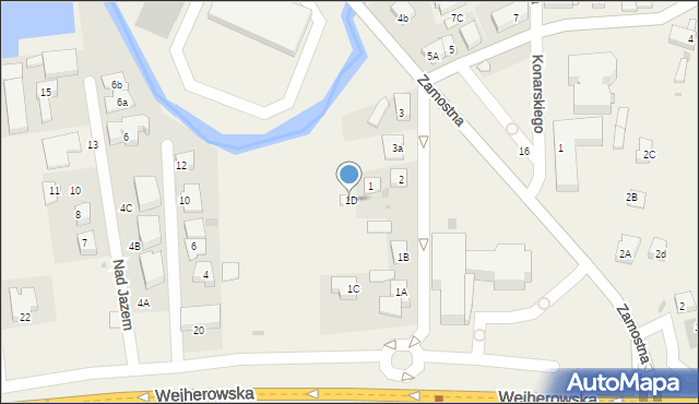 Bolszewo, Główna, 1D, mapa Bolszewo