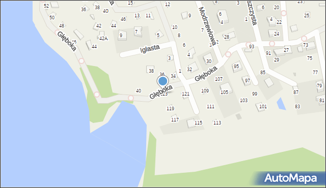 Borkowo, Głęboka, 123, mapa Borkowo