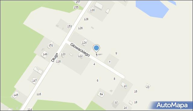 Borowa, Głowackiego Bartosza, 5, mapa Borowa