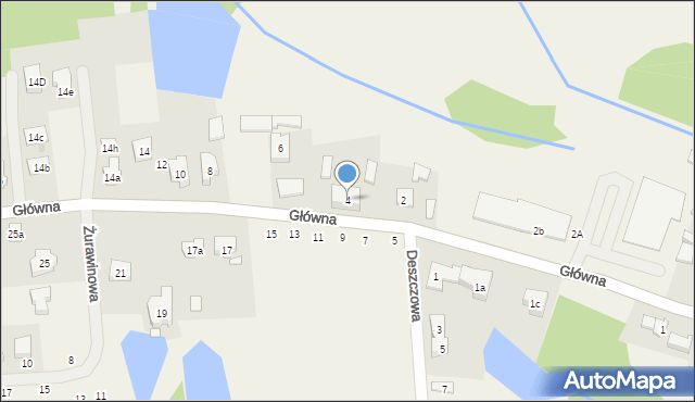 Borówiec, Główna, 4, mapa Borówiec