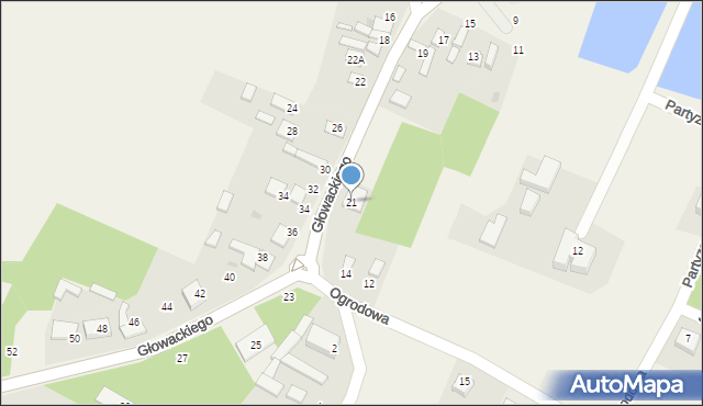 Borowno, Głowackiego Bartosza, 21, mapa Borowno