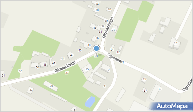 Borowno, Głowackiego Bartosza, 23, mapa Borowno