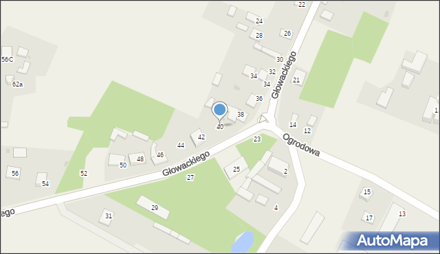 Borowno, Głowackiego Bartosza, 40, mapa Borowno