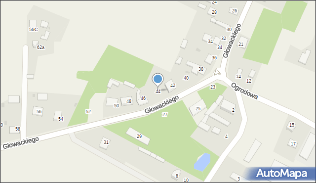 Borowno, Głowackiego Bartosza, 44, mapa Borowno