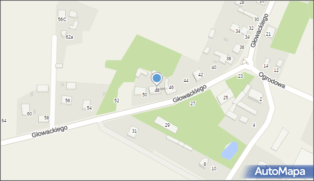 Borowno, Głowackiego Bartosza, 48, mapa Borowno
