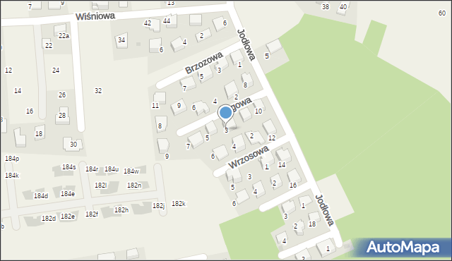 Bosutów, Głogowa, 3, mapa Bosutów