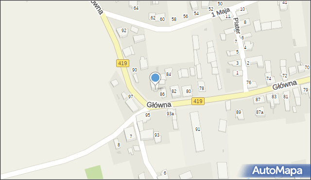 Branice, Główna, 88, mapa Branice