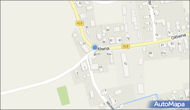 Branice, Główna, 95, mapa Branice