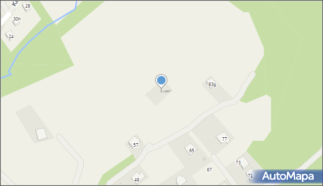 Brenna, Głębiec, 87c, mapa Brenna