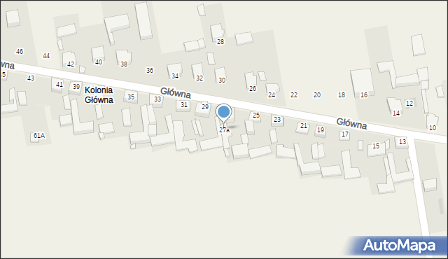 Brudzowice, Główna, 27a, mapa Brudzowice