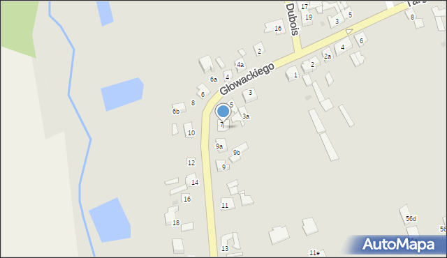 Brześć Kujawski, Głowackiego, 7a, mapa Brześć Kujawski