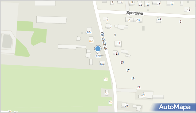 Brzesko, Głowackiego Bartosza, 67d, mapa Brzesko