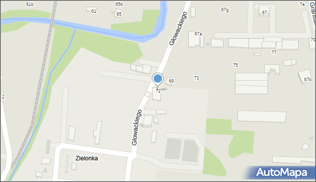 Brzesko, Głowackiego Bartosza, 71, mapa Brzesko