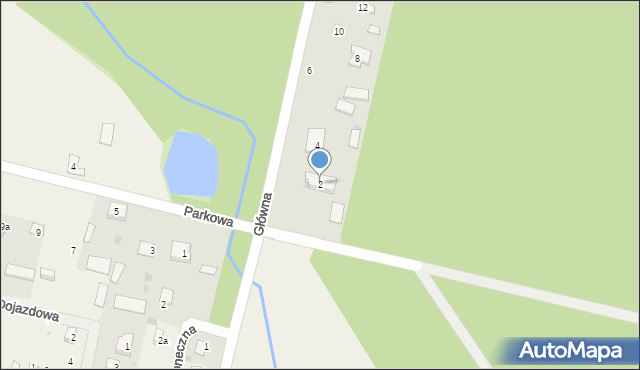 Brzeźce, Główna, 2, mapa Brzeźce