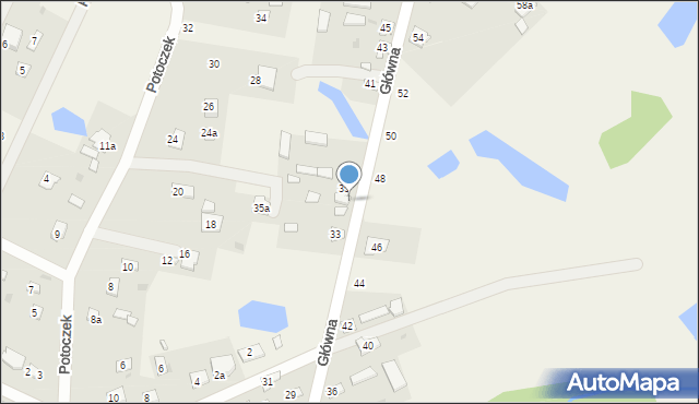 Brzeźce, Główna, 37, mapa Brzeźce