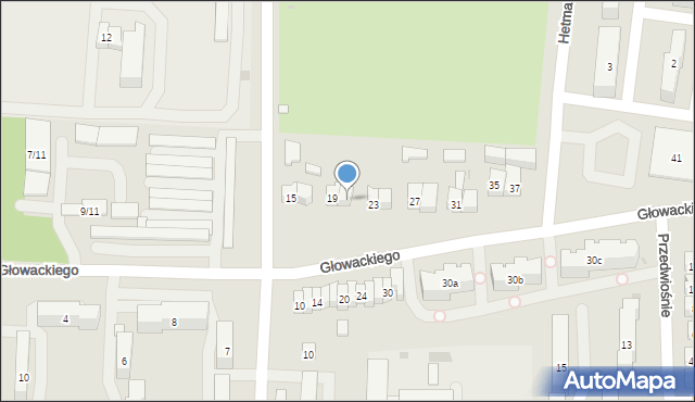 Brzeziny, Głowackiego Bartosza, 21, mapa Brzeziny
