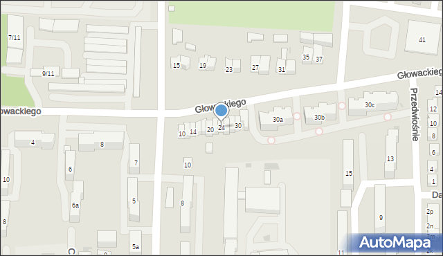 Brzeziny, Głowackiego Bartosza, 24, mapa Brzeziny