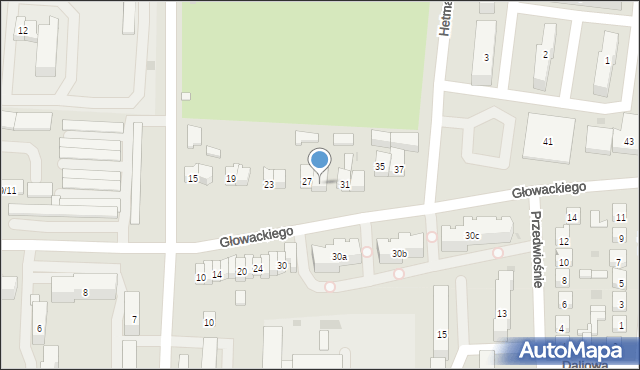 Brzeziny, Głowackiego Bartosza, 29, mapa Brzeziny