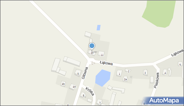 Brzeźno Wielkie, Główna, 10, mapa Brzeźno Wielkie