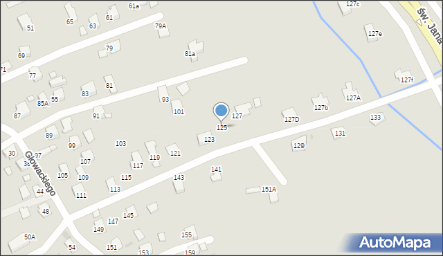 Brzozów, Głowackiego Bartosza, 125, mapa Brzozów