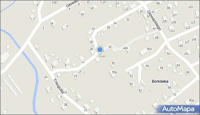 Brzozów, Głowackiego Bartosza, 42a, mapa Brzozów