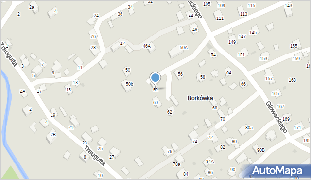 Brzozów, Głowackiego Bartosza, 52, mapa Brzozów