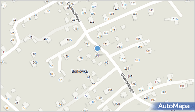 Brzozów, Głowackiego Bartosza, 64, mapa Brzozów