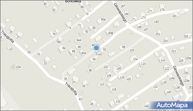 Brzozów, Głowackiego Bartosza, 94a, mapa Brzozów