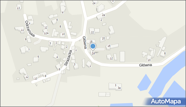 Buków, Główna, 14, mapa Buków