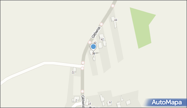 Buków, Główna, 38, mapa Buków