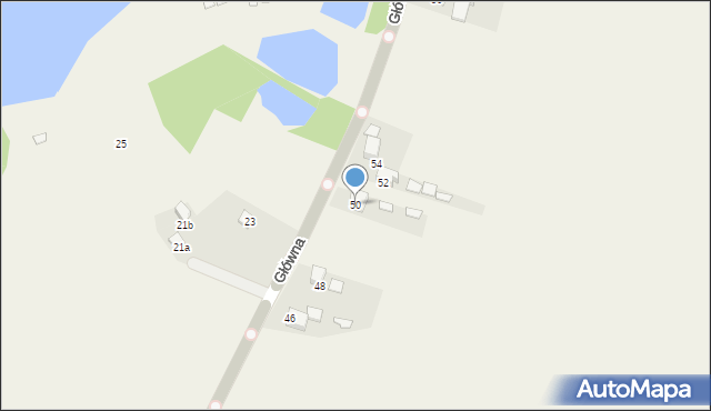 Buków, Główna, 50, mapa Buków