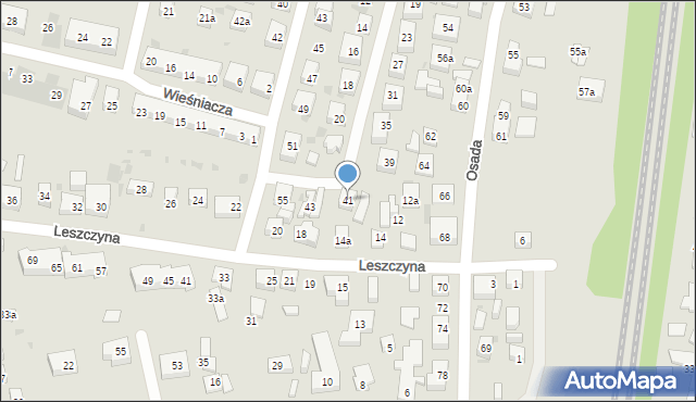 Bydgoszcz, Glebowa, 41, mapa Bydgoszczy