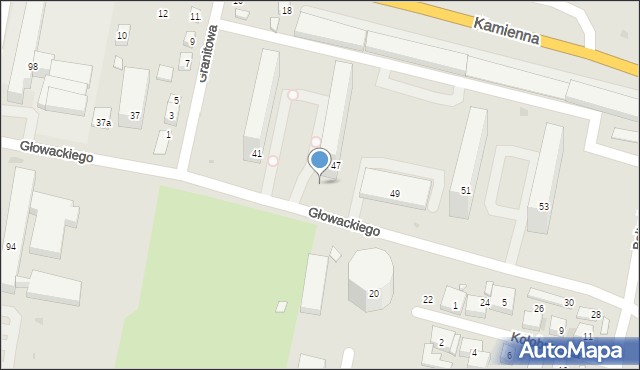 Bydgoszcz, Głowackiego Bartosza, 41m, mapa Bydgoszczy